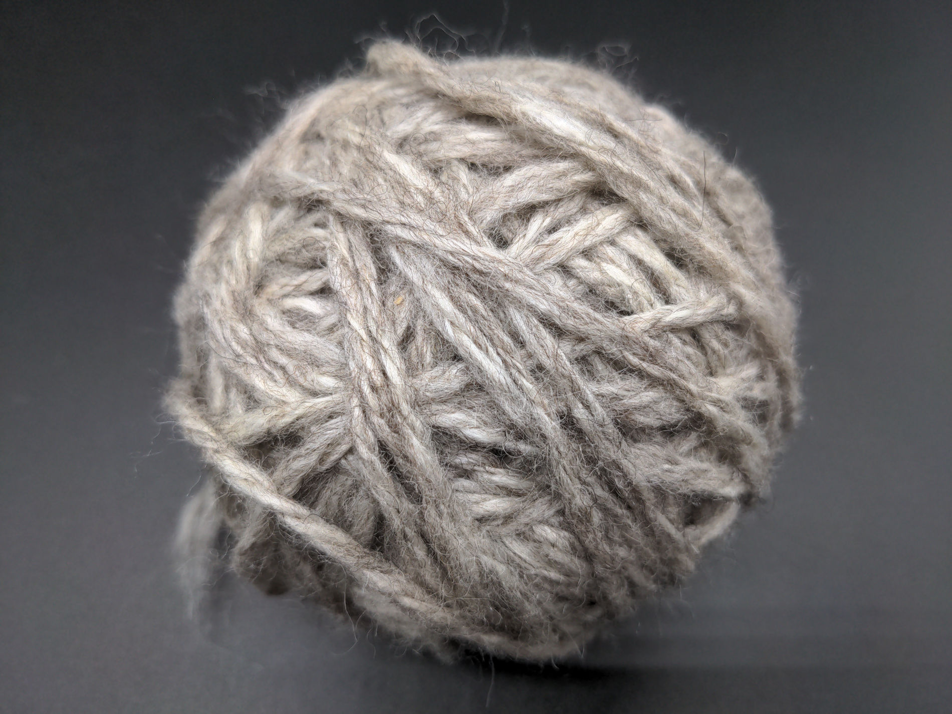Grey Shetland Handspun Yarn 50g