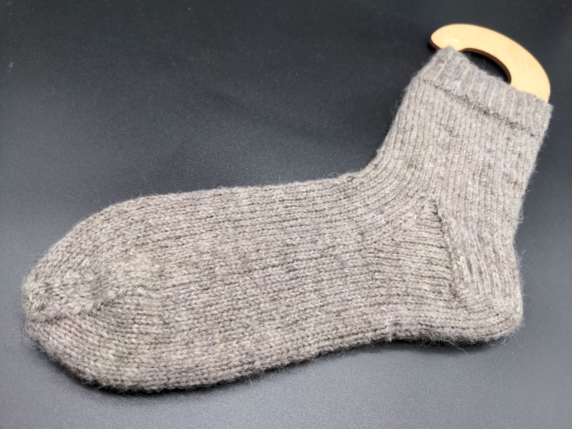 Grey Shetland Handspun Socks